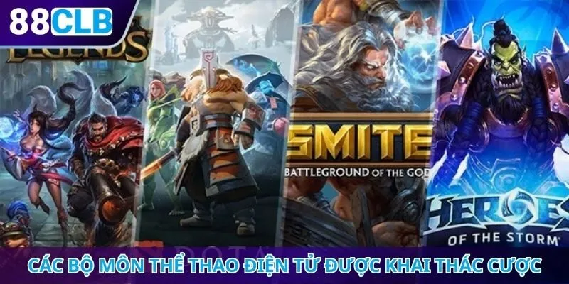 Các bộ môn thể thao điện tử được khai thác cược