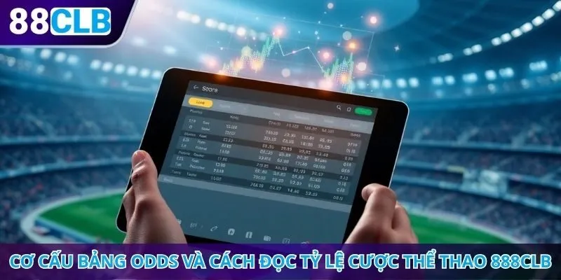 Cơ cấu bảng odds và cách đọc tỷ lệ cược thể thao 888CLB