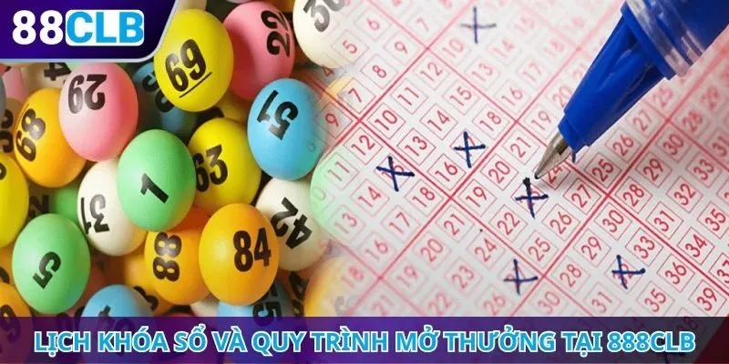 Lịch khóa sổ và quy trình mở thưởng tại 888CLB